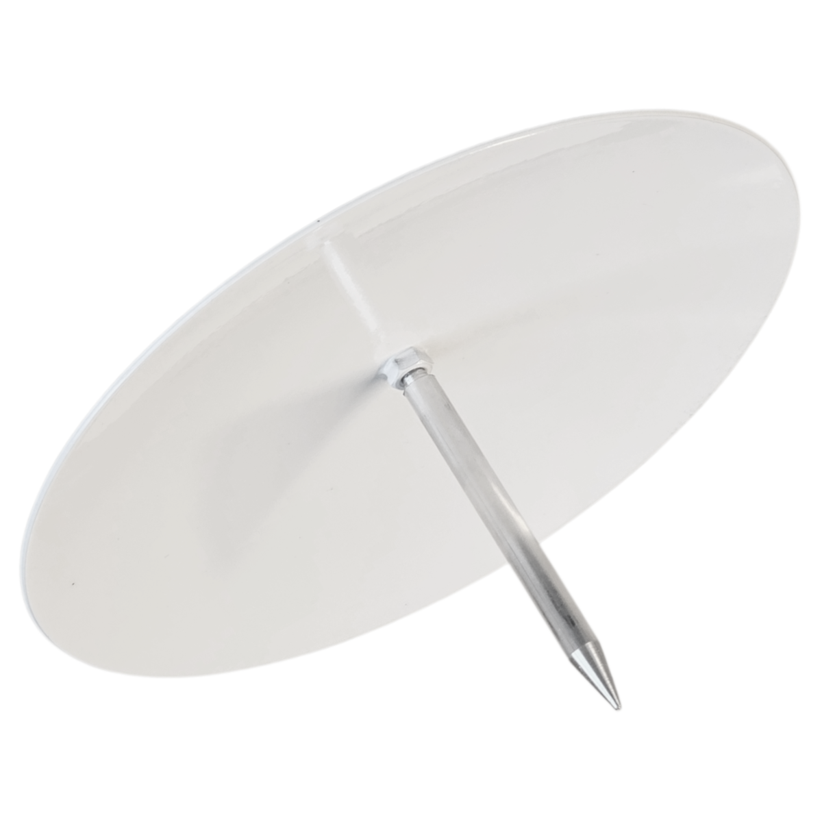 Tee markering i rustfrit stål, flad, gul