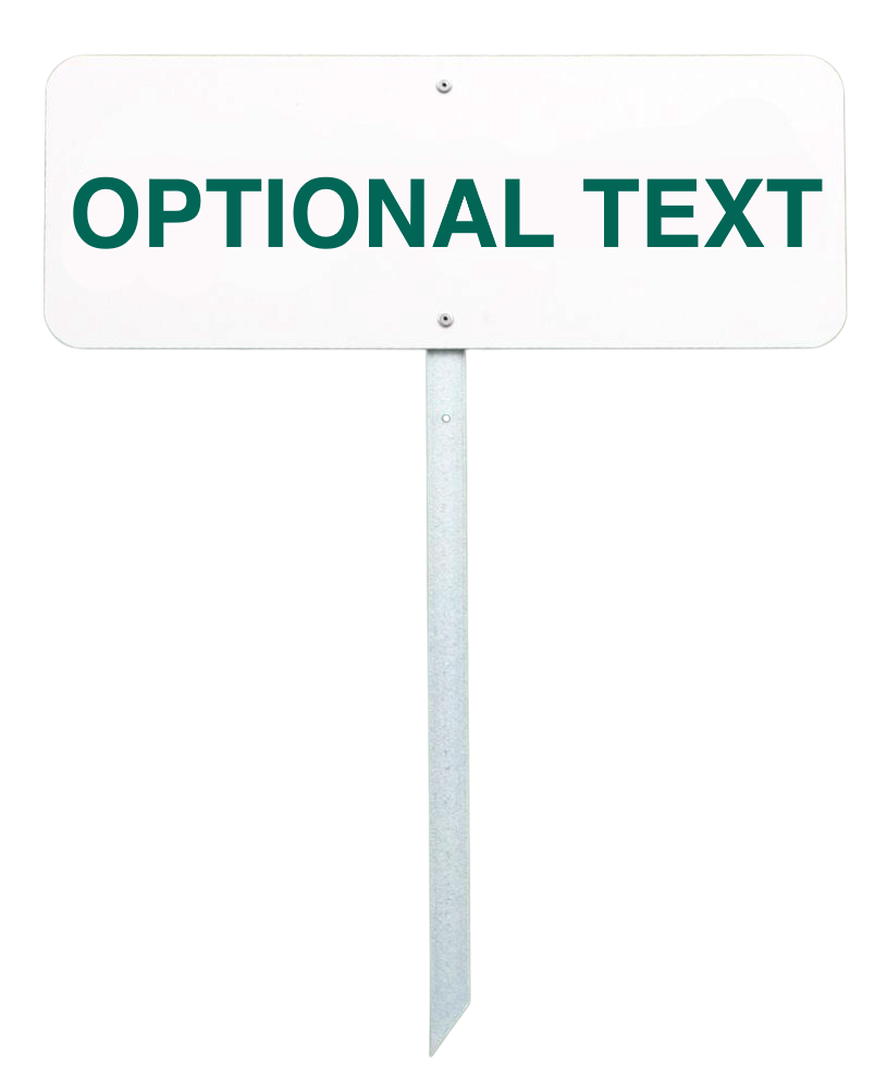 Golfskilt 40x15 cm - med egen tekst