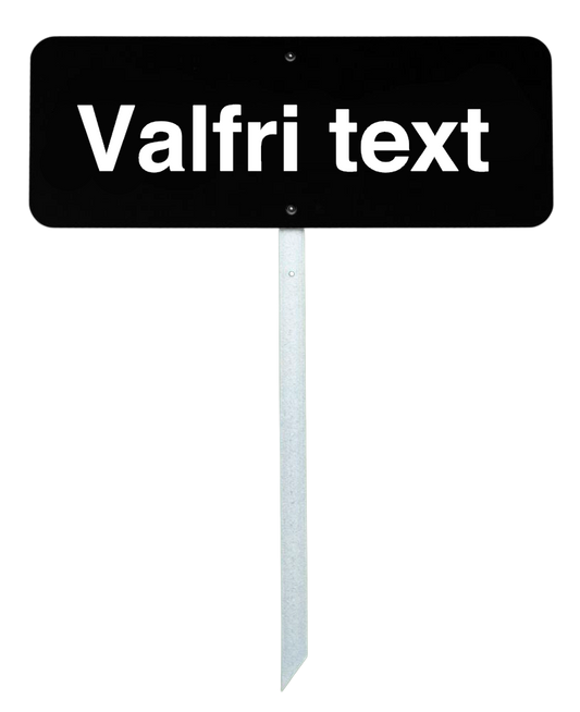 Golfskilt 40x15 cm - med egen tekst