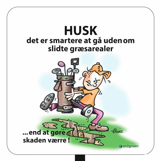Golfskilt: Husk det er smartere