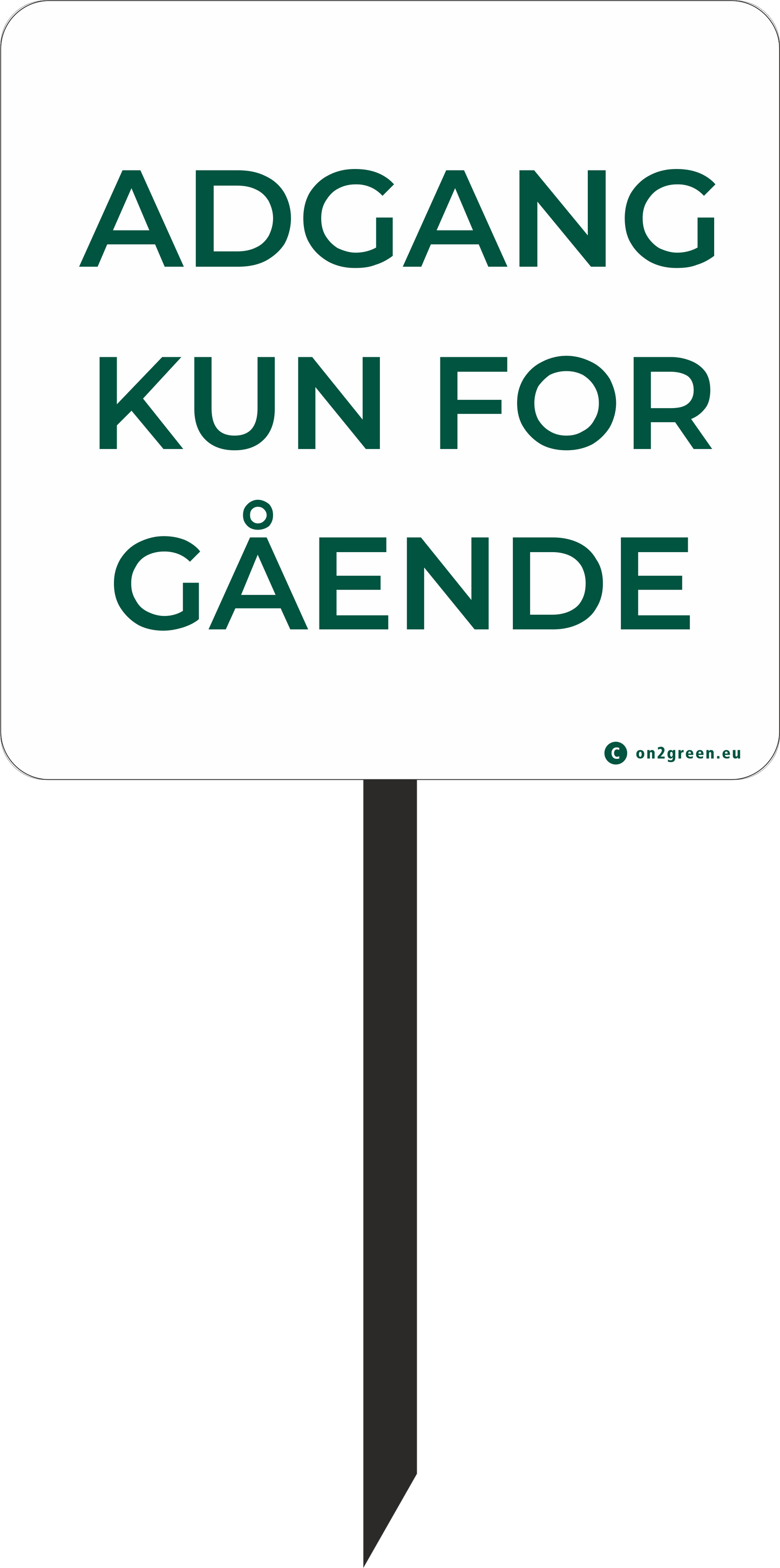 Golf Adgang kun for gående