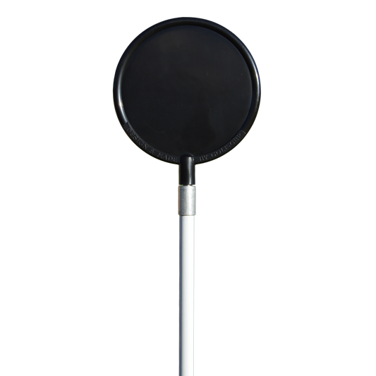 Rund top Sort med M10 gevind