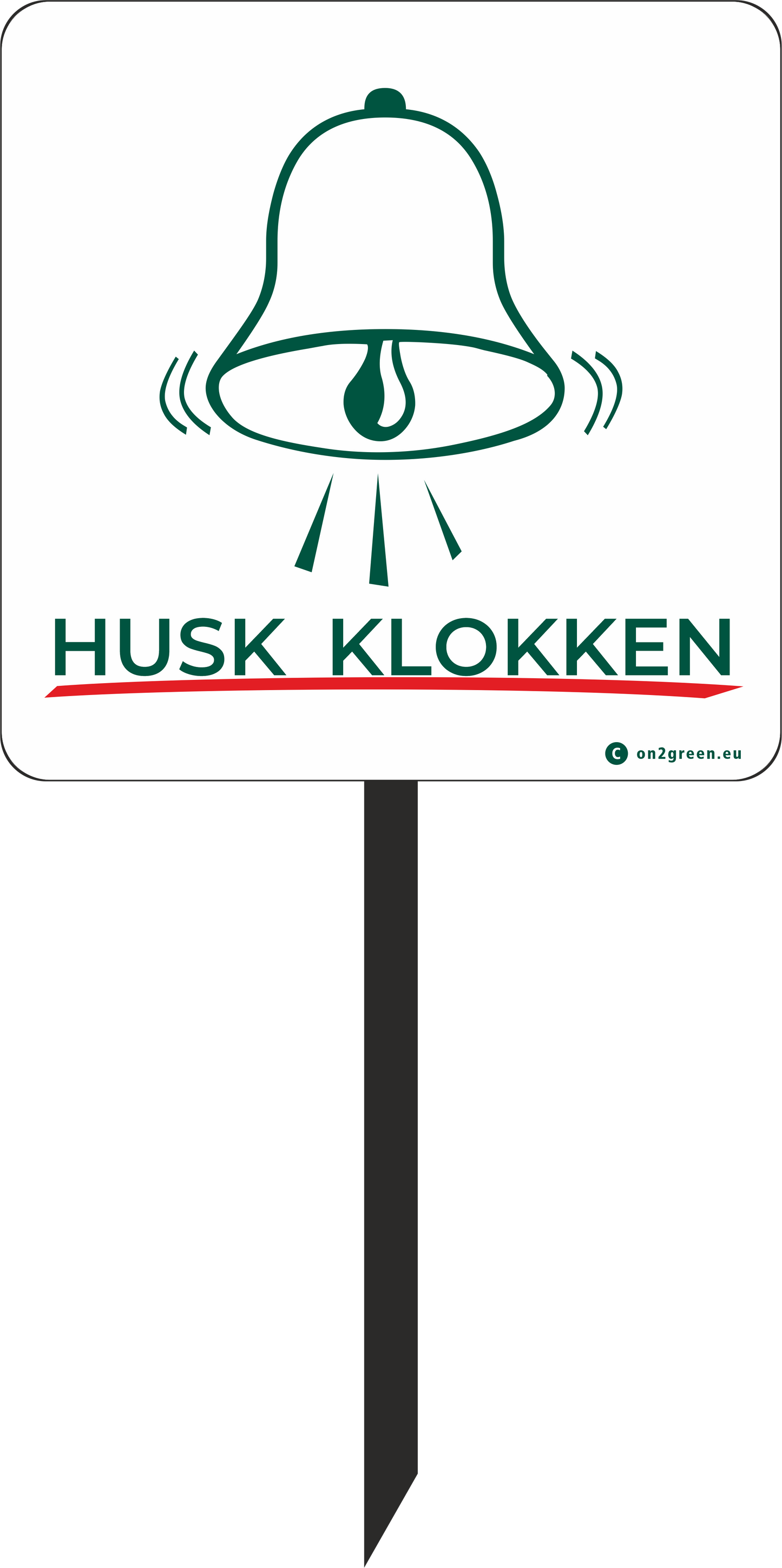 Golfskilt: Husk klokken