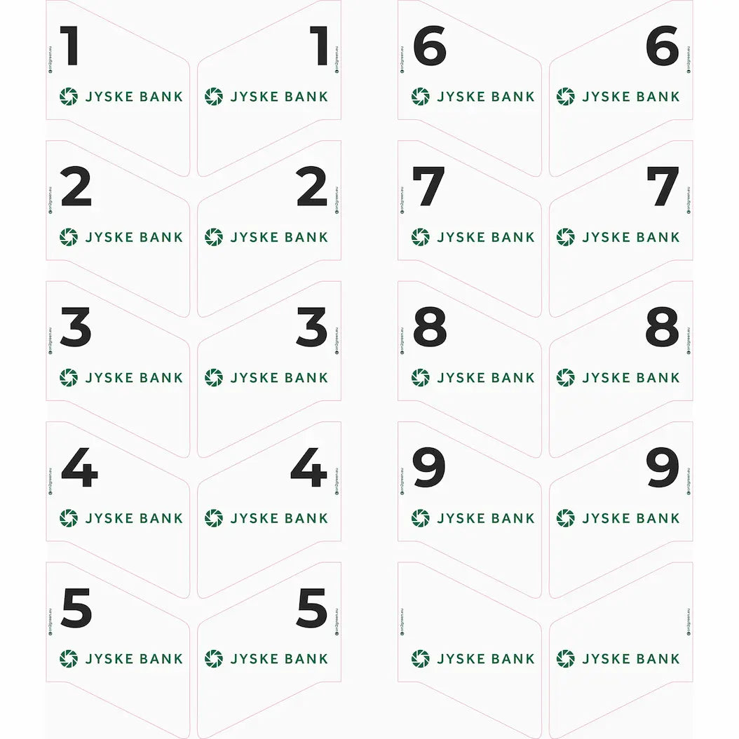 Klistermærke til PUflag model flag