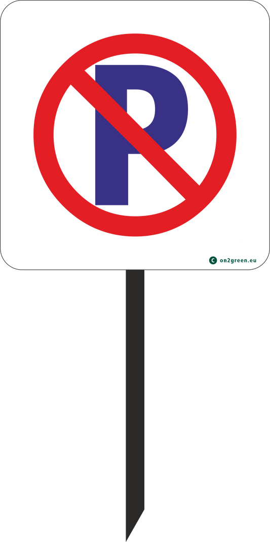 Golfskilt: Parkering forbudt