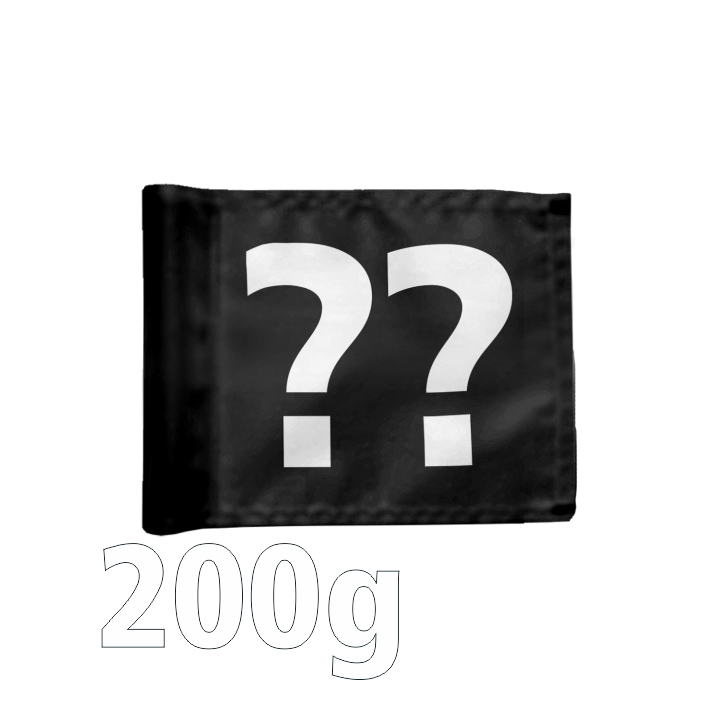 Stykvis Puttinggreen Flag, enkeltsidet, sort, valgfrit nummer, 200 gram