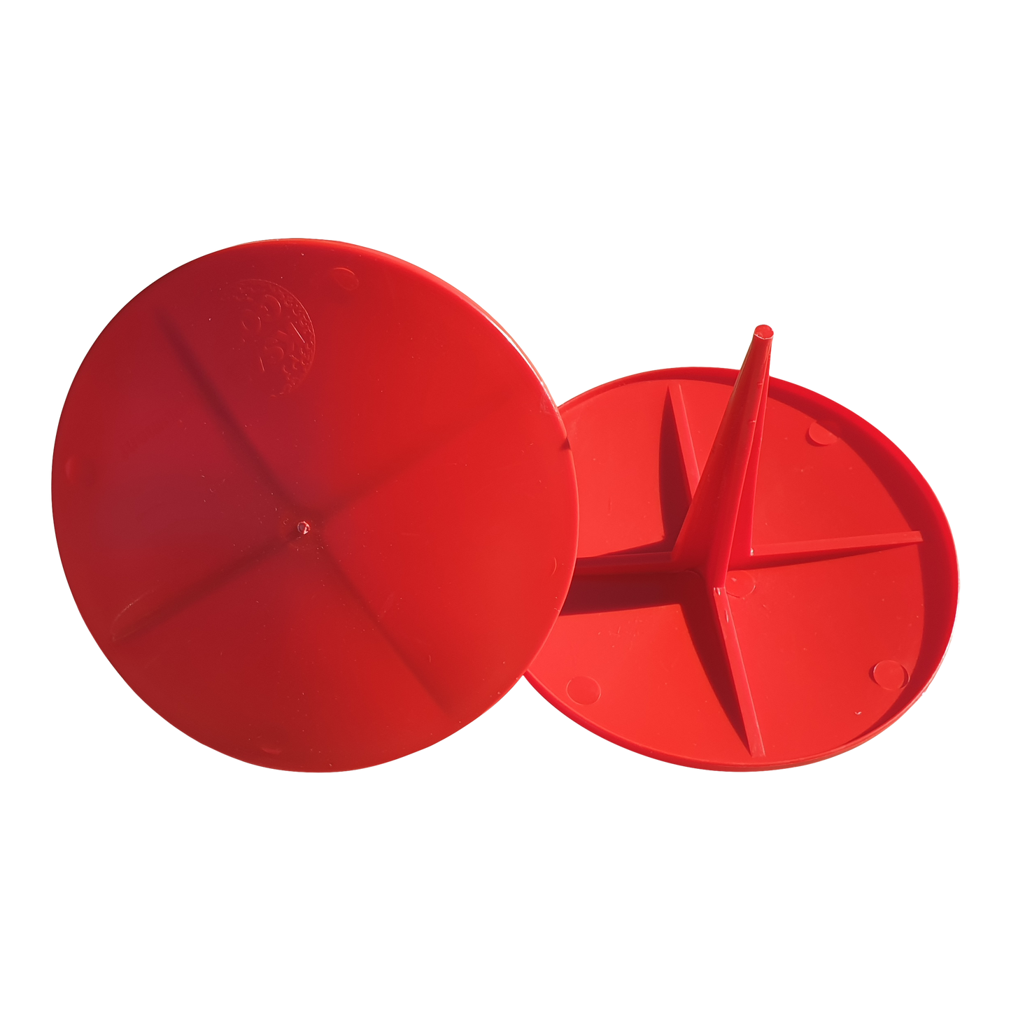 Tee markering Flad, Ø 15 cm, rød