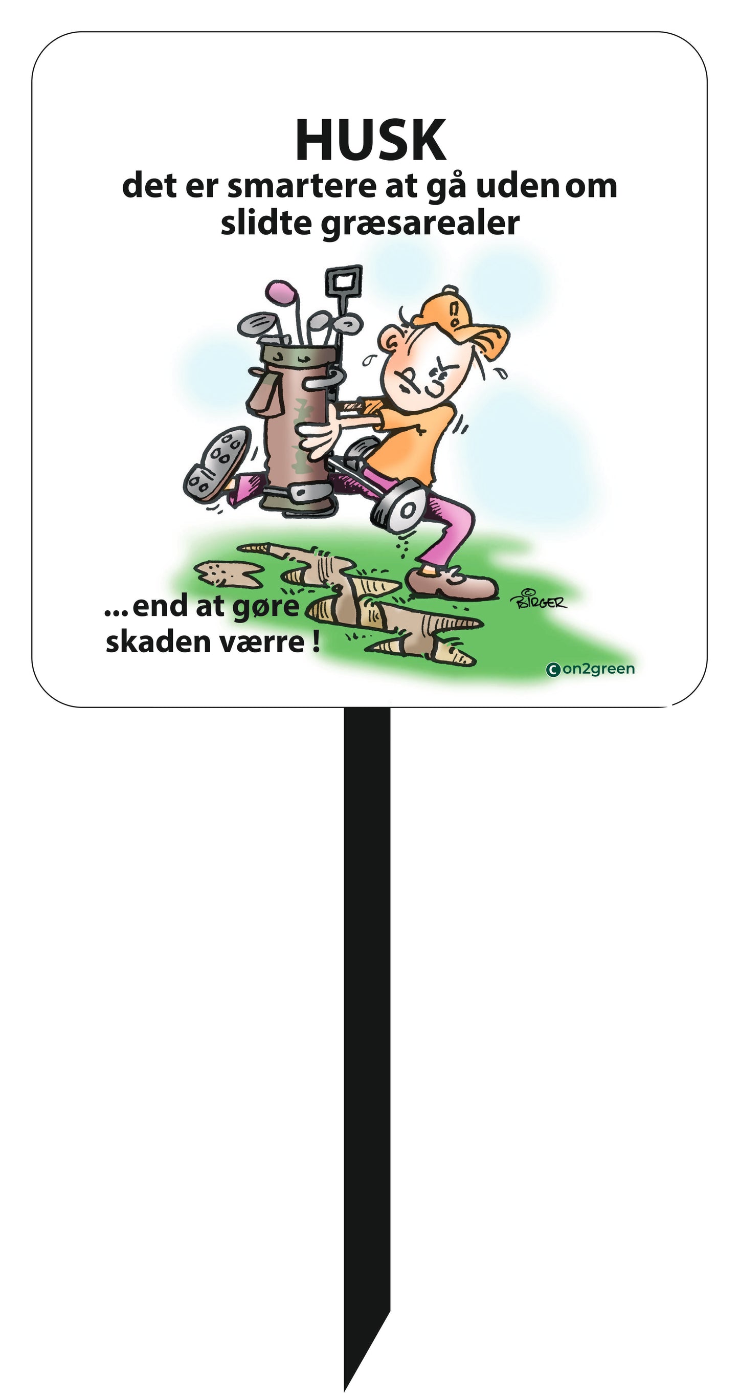 Golfskilt: Husk det er smartere
