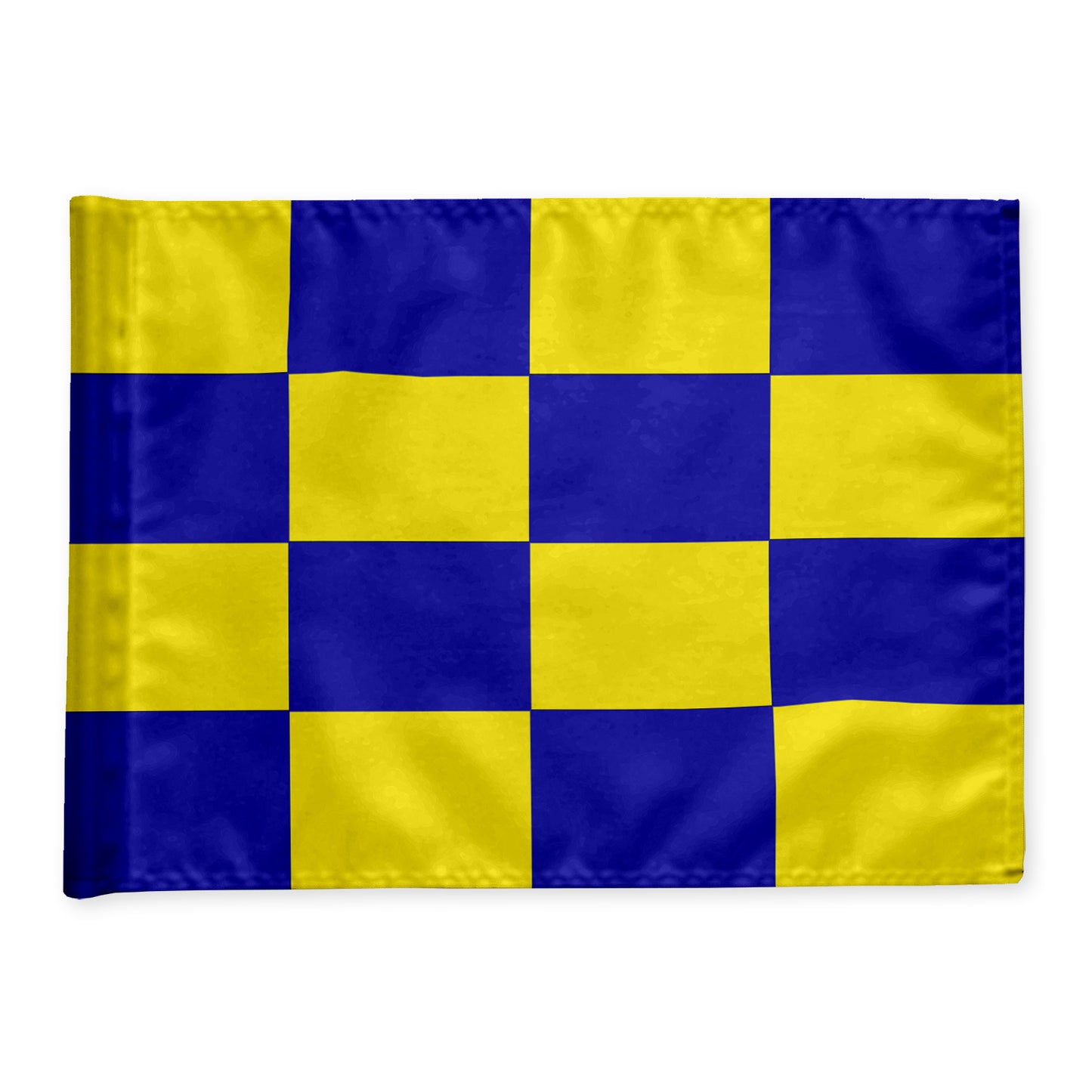 Golfflag ternet, gul/blå 200 gram flagdug