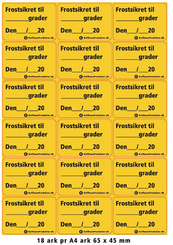 Sticker: "FreezeproofÛ?"