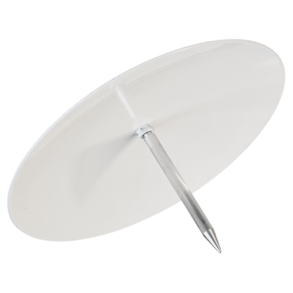 Tee markering i rustfrit stål, flad, blå