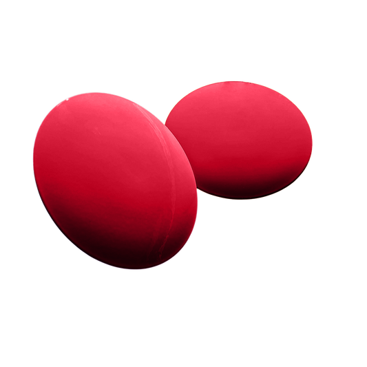 Tee markering i rustfrit stål, flad, rød