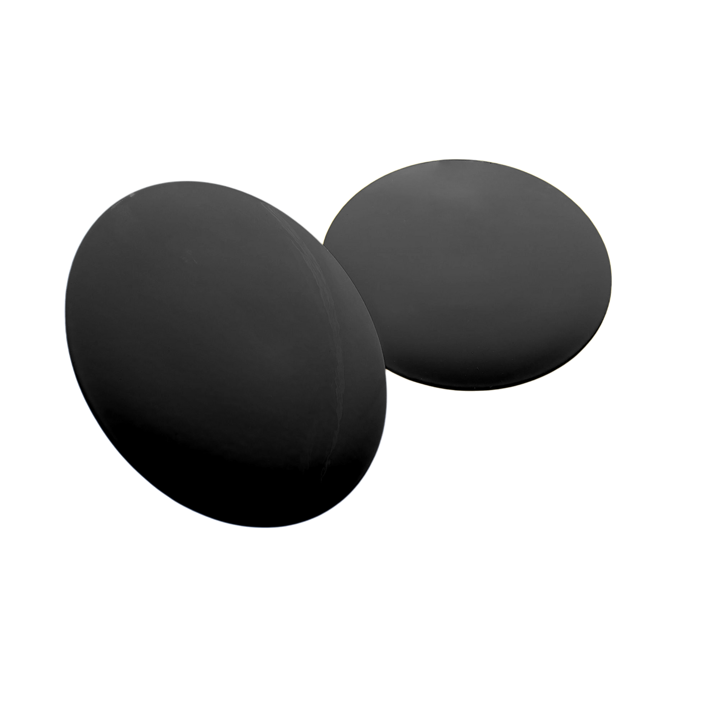Tee markering i rustfrit stål, flad, sort