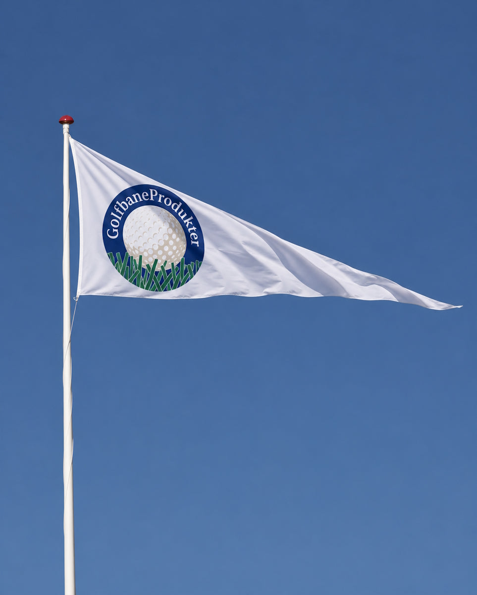Klubflag som vimpel, 235x400 cm til 8 meter flagstang