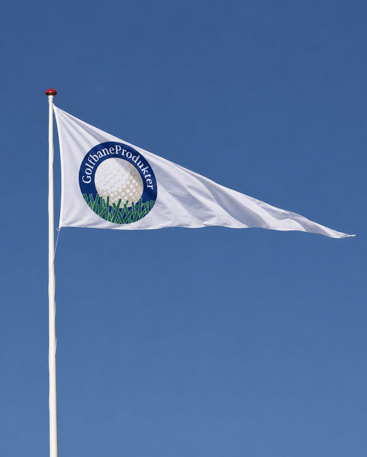 Klubflag som vimpel, 235x400 cm til 8 meter flagstang