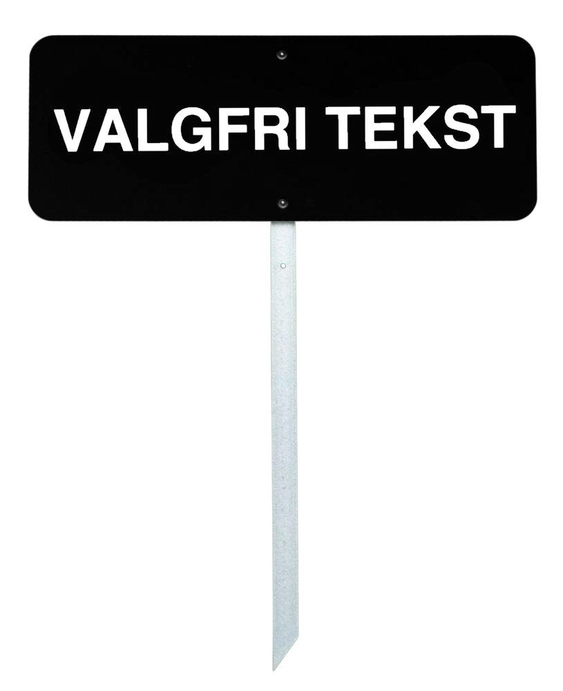 Golfskilt 40x15 cm - med egen tekst