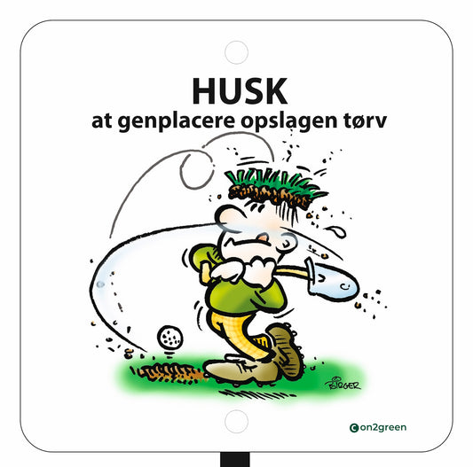 Golfskilt: Husk at genplacere