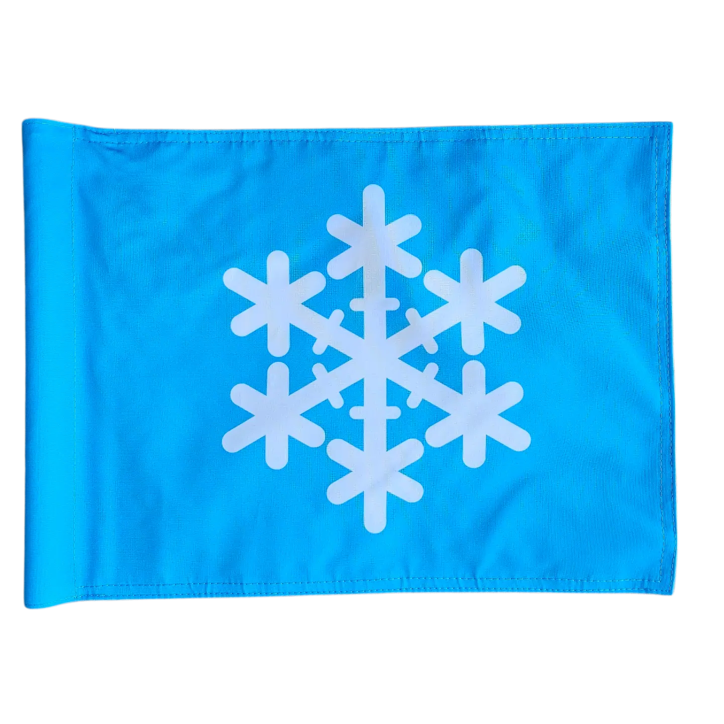 Golf ice flag with a snowflake