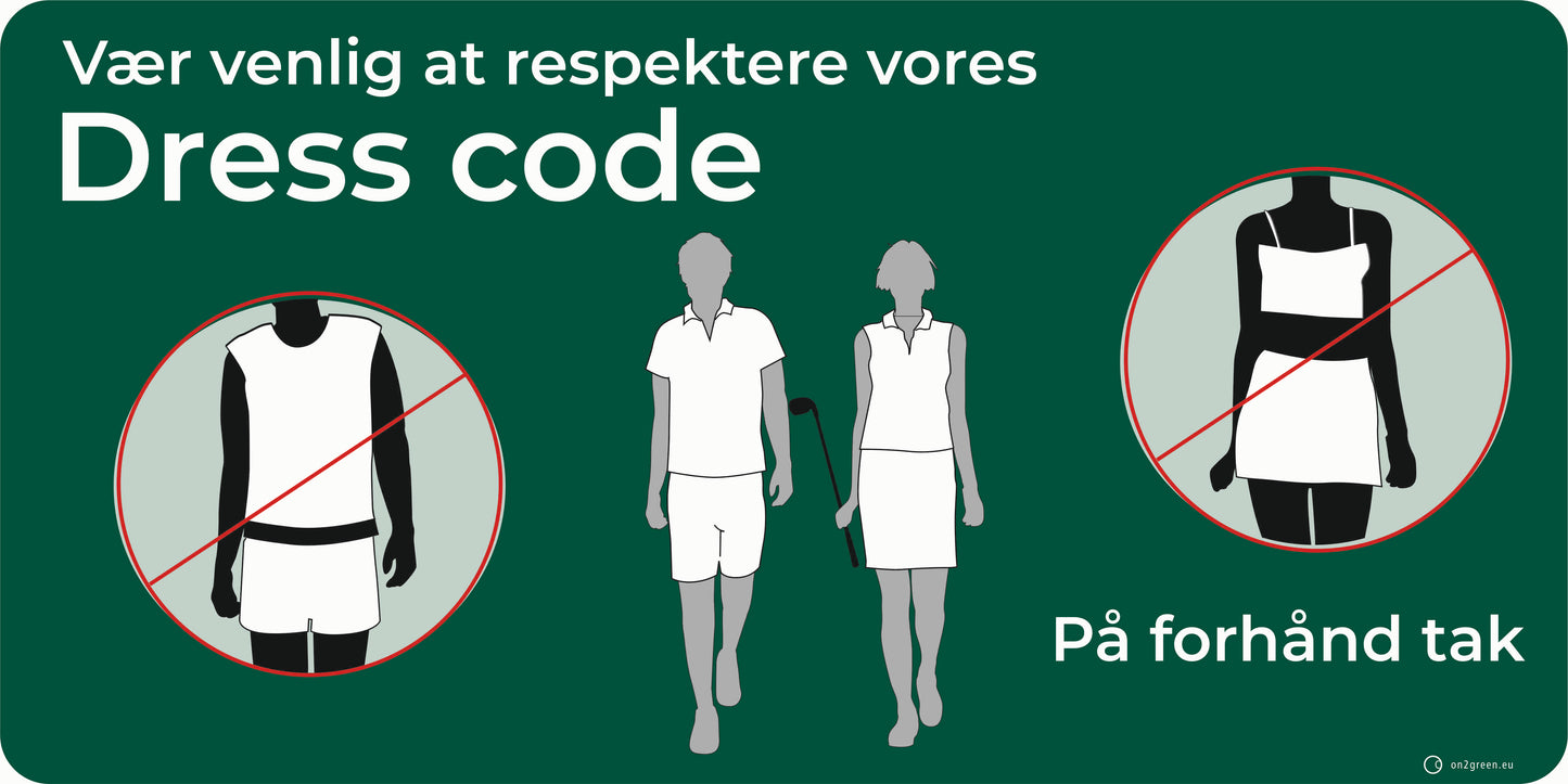 Golfskilt: Dress code