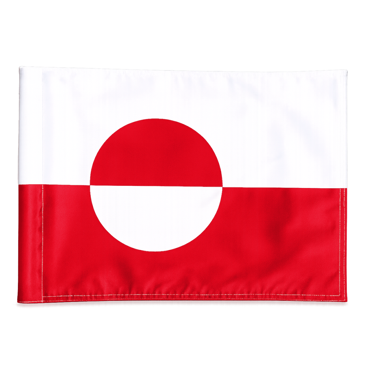 Golfflag Grønland, 200 gram flagdug