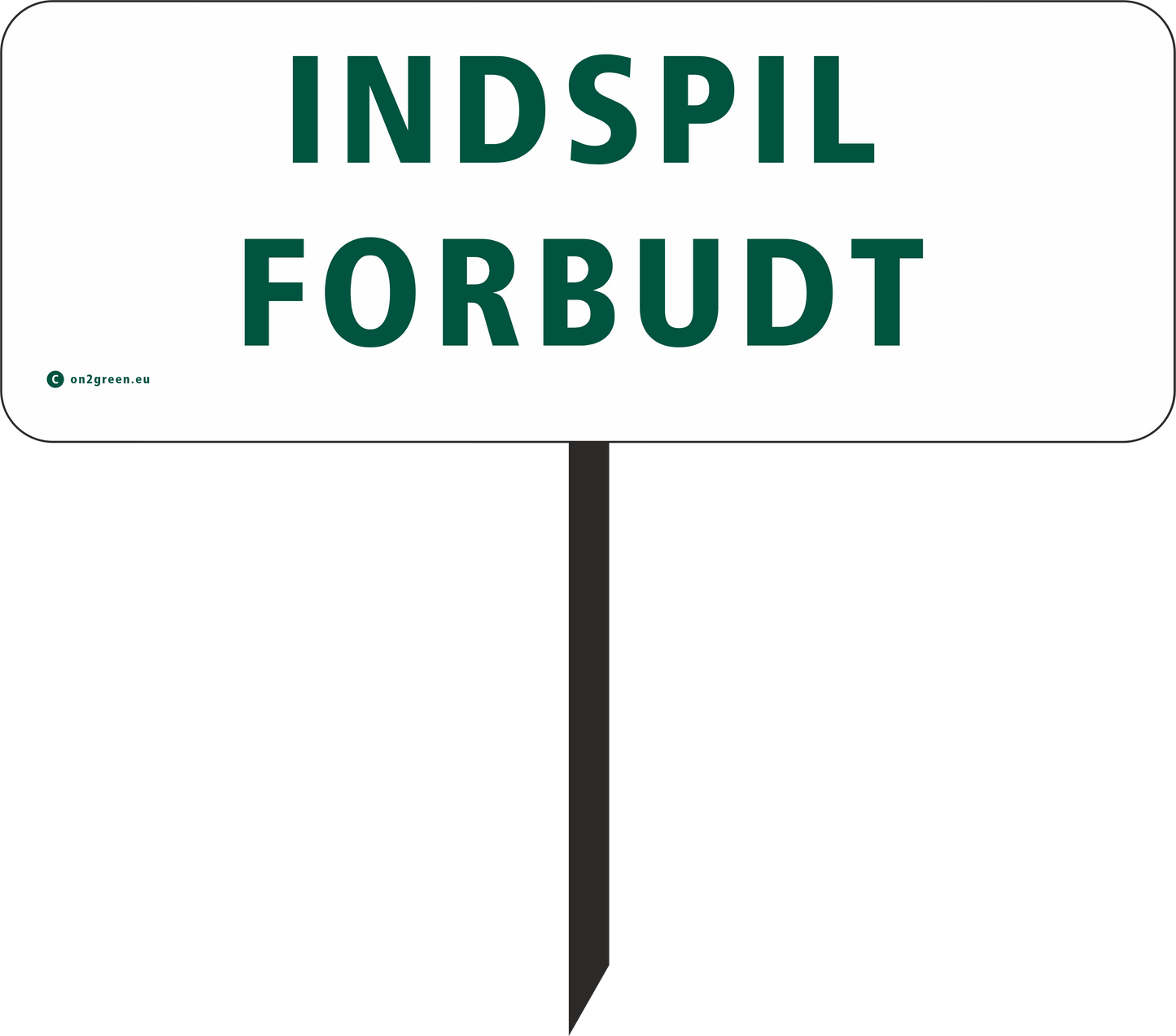 Golfskilt: Indspil forbudt