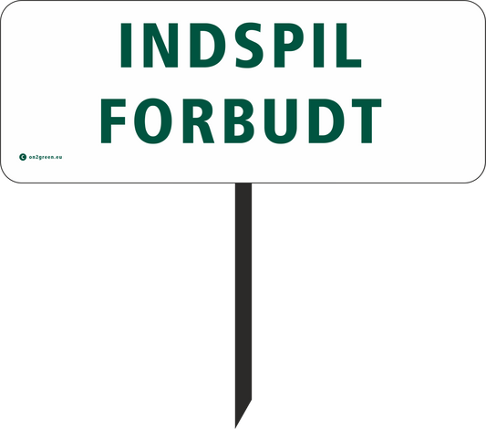 Golfskilt: Indspil forbudt