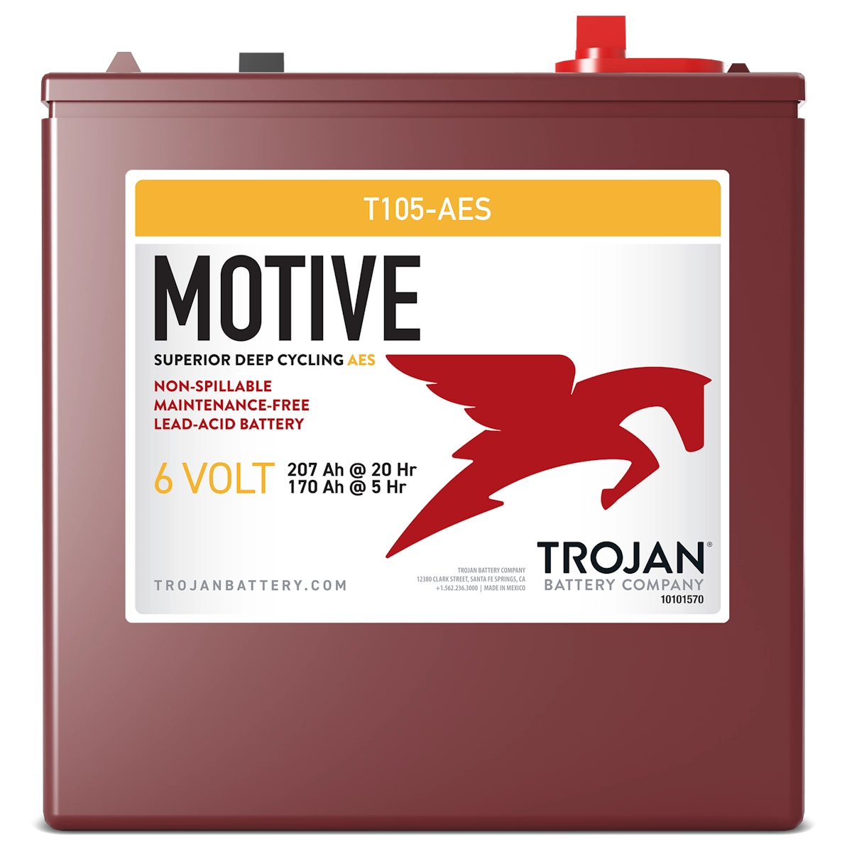 Trojan T-105 AES 6V AGM Dybcyklus‑Batteri
