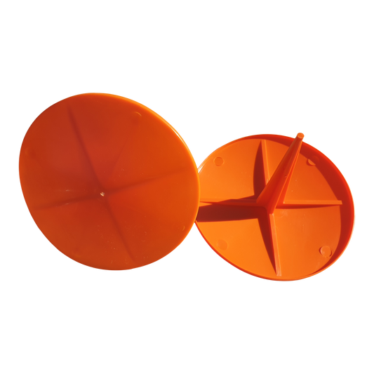 Tee markering Flad, Ø 15 cm, orange