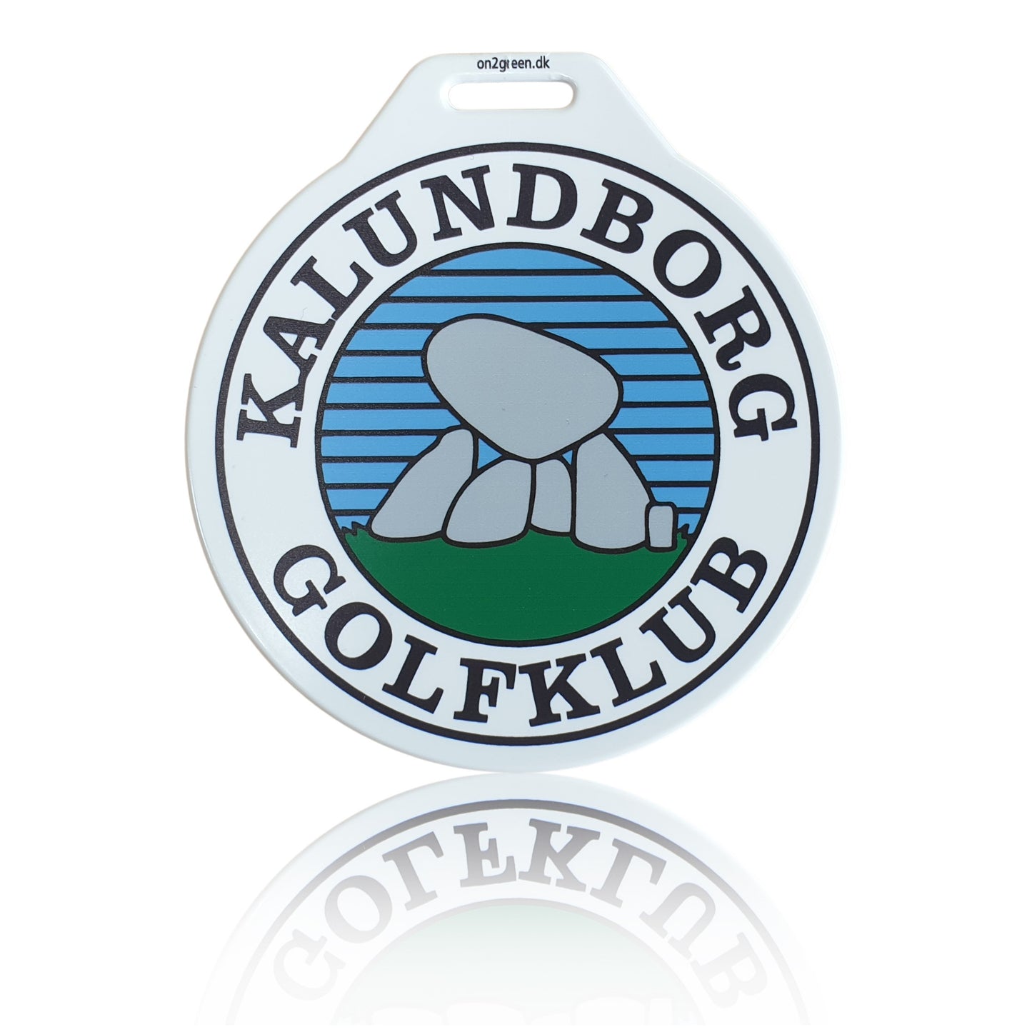 Bagmærke ø 100mm digital printet på én side