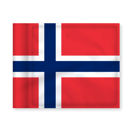 Puttinggreenflag Norge, afstivet, 200 gram flagdug.