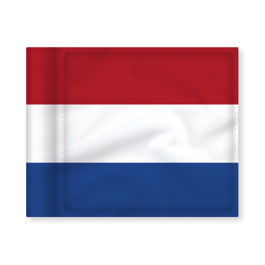 Puttinggreenflag Holland, afstivet, 200 gram flagdug.