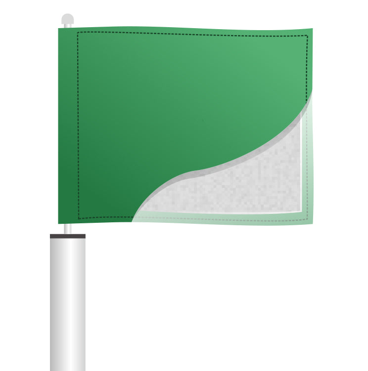 Flag with foam
