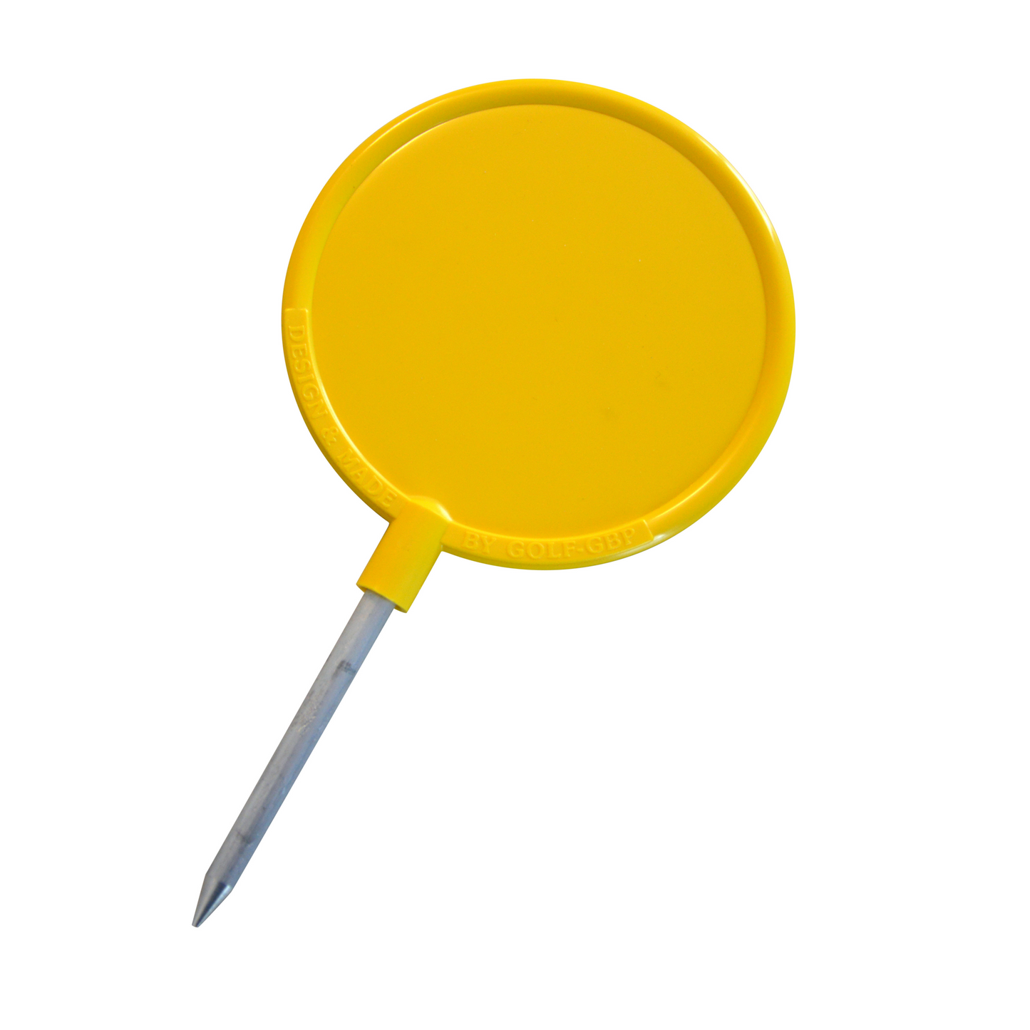 Tee markering Rund, Ø 12 cm, gul